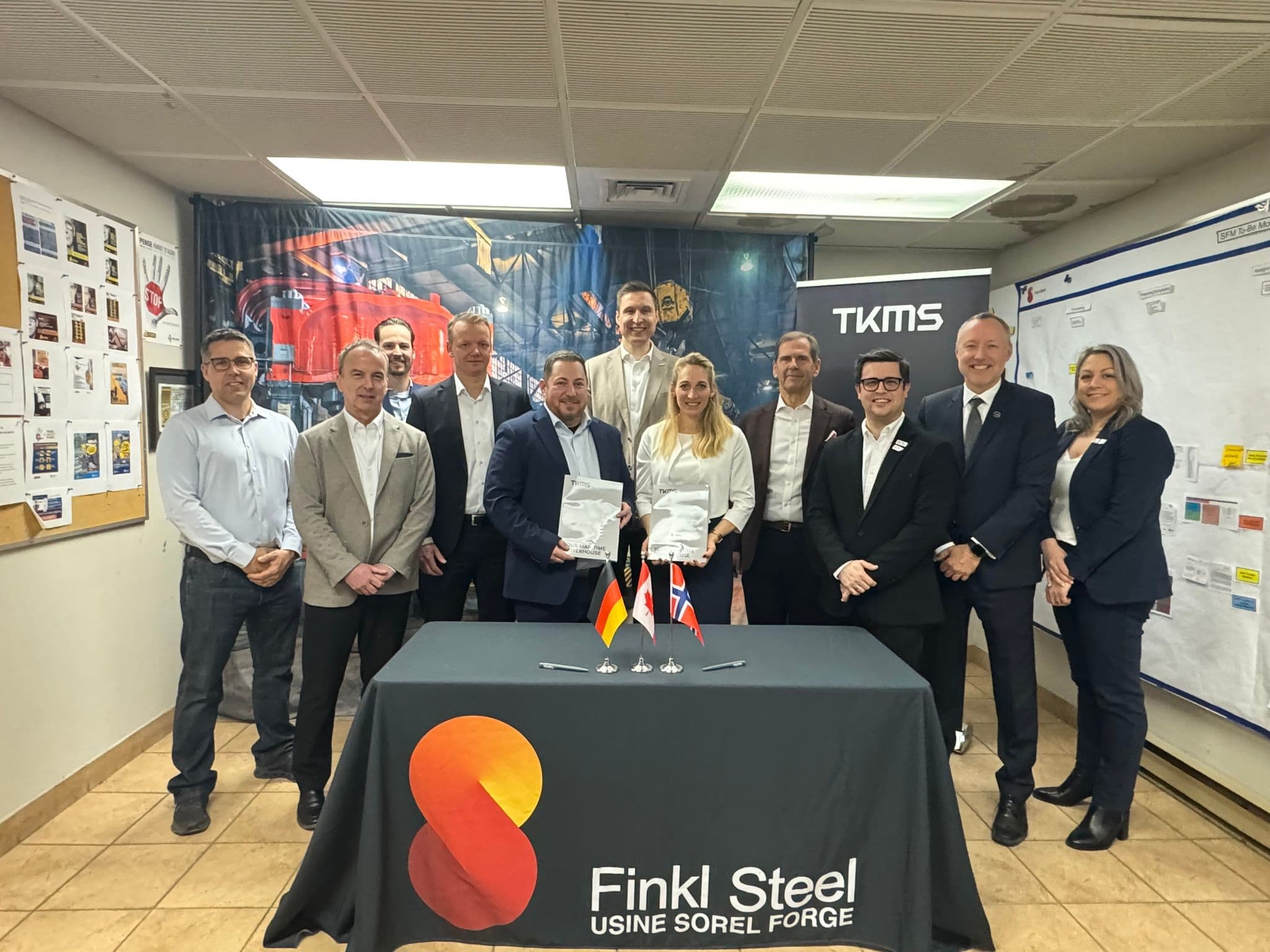 Projet canadien de sous-marins : un partenariat entre Finkl Steel – Sorel et TKMS