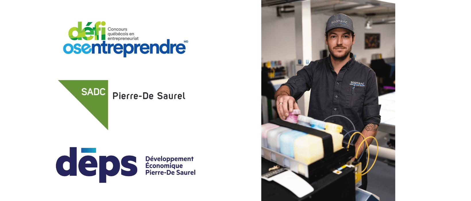 Renaud Millette de Sortrac, président d’honneur du 27e Défi OSEntreprendre MRC de Pierre-De Saurel